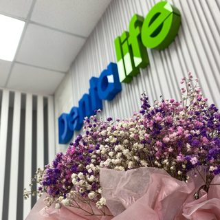 Denta life, логотип