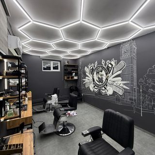 Oxford barbershop, логотип